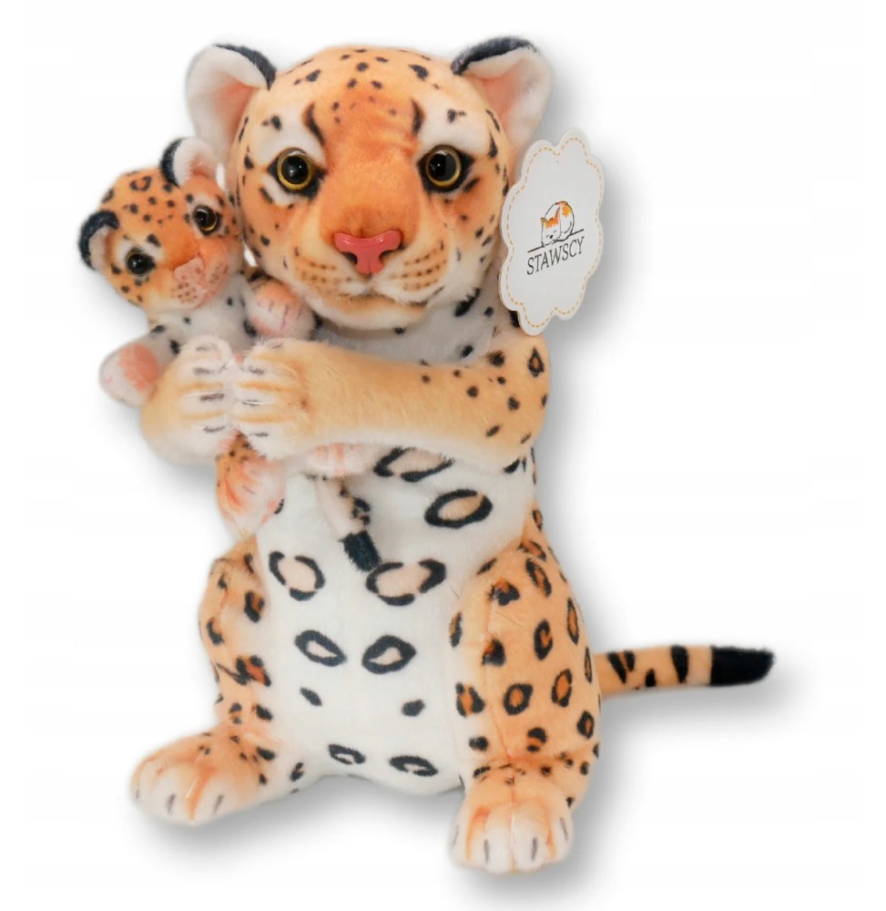 Panther with Cub - Sitting Plush Toy