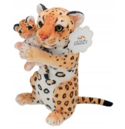 Panther with Cub - Sitting Plush Toy