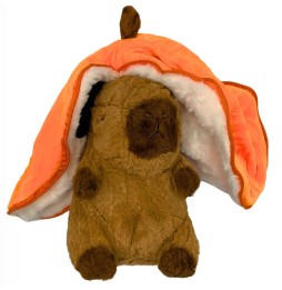 Orange Capybara Toy 25 cm Plush