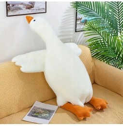 90cm White Goose Pipa Plush Toy