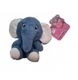 Elefant de pluș Elefun 20 cm gri