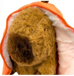 Orange Capybara Toy 25 cm Plush