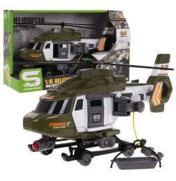 Helicopter de salvare 1:16 militar pentru copii