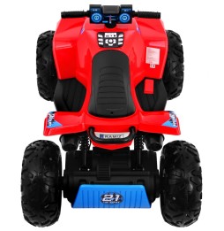 Red Electric Quad for Kids 4x4 with LED Lights