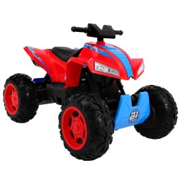 Red Electric Quad for Kids 4x4 with LED Lights