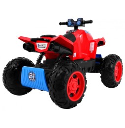 Red Electric Quad for Kids 4x4 with LED Lights