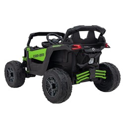 Vehicul atv can-am maverick verde pentru copii