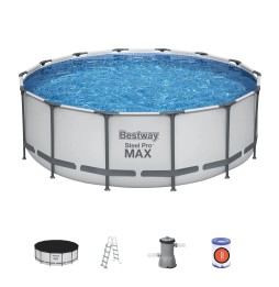 Piscină steel pro max 427x122 cm bestway 5w1 + accesorii