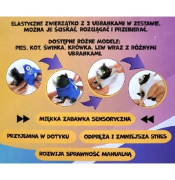 Sensoryczna gniotek z ubrankami