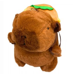 Plush Capybara with Keychain 12 cm