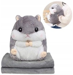 Hamster Blanket 3 in 1 with Pillow and Plush Toy