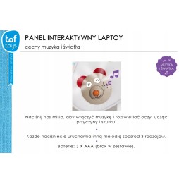 Taf Toys interaktywny panel Laptoy