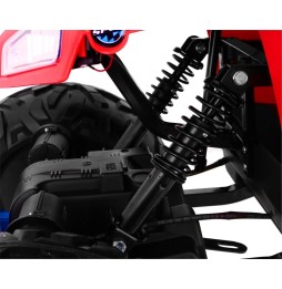 Red Electric Quad for Kids 4x4 with LED Lights