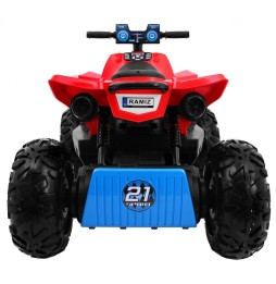 Red Electric Quad for Kids 4x4 with LED Lights