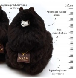 Alpaka Inkari Black Panther M maskotka naturalna