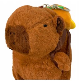 Plush Capybara with Keychain 12 cm