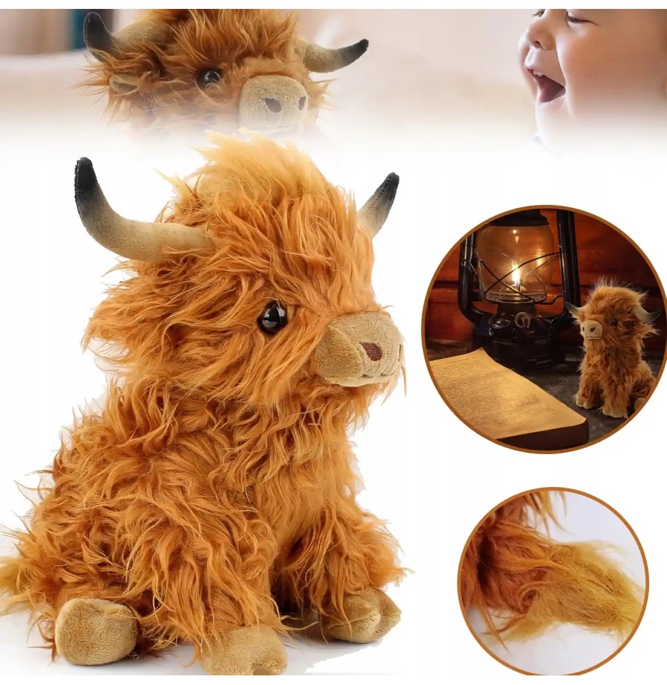 Plush Cow Toy for Kids