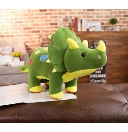 Triceratops Dinosaur Pillow 40cm Plush Toy