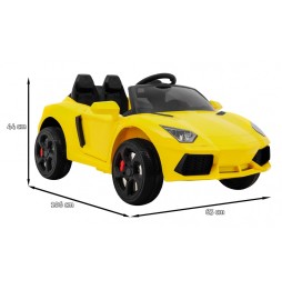 Kids Future Car Yellow with Remote and MP3