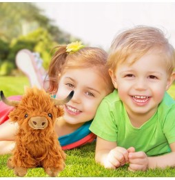 Plush Toy of a Scottish Cow