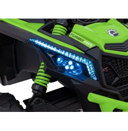 Vehicul atv can-am maverick verde pentru copii