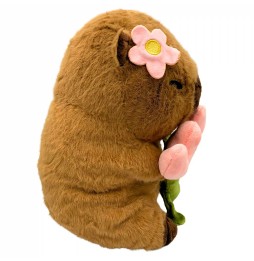 30 cm Capybara with Tulip - Plush Toy