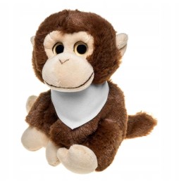 Monkey Plush Toy with Custom Scarf 14 cm