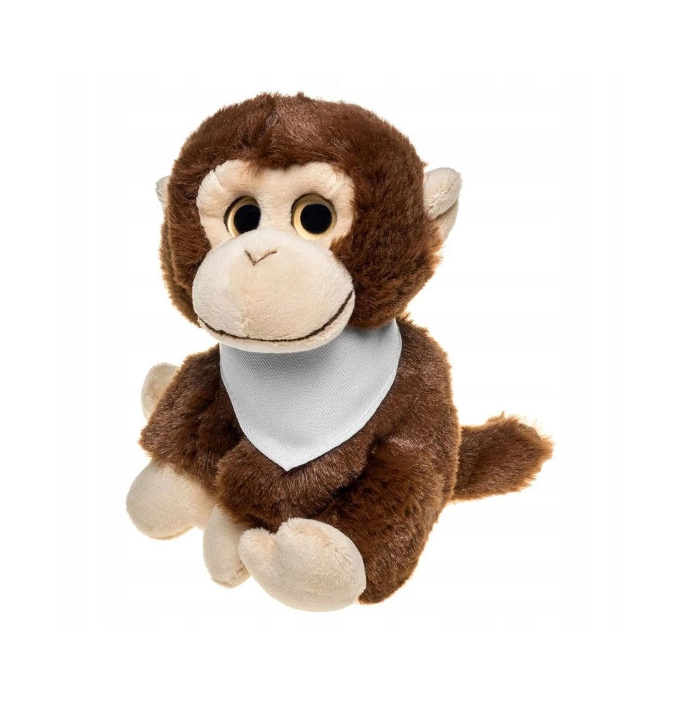 Monkey Plush Toy with Custom Scarf 14 cm