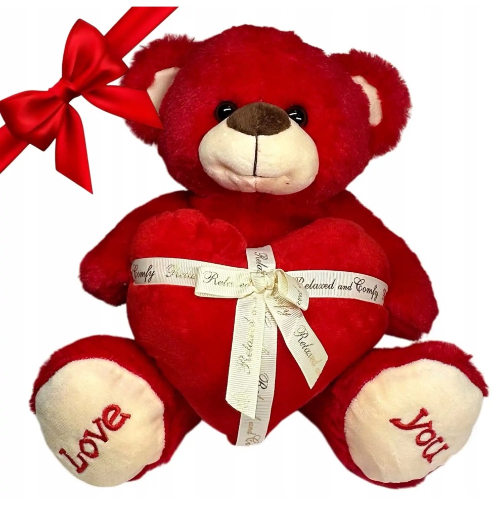 Large Plush Bear 30 cm for Valentine's Day