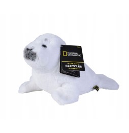 White Plush Seal 25 cm National Geographic