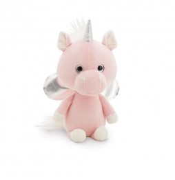 Small Pink Unicorn Plush Toy - 25 cm