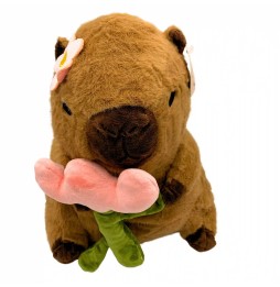 30 cm Capybara with Tulip - Plush Toy