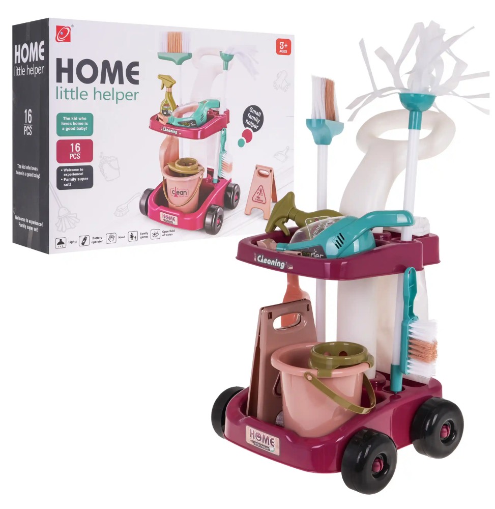 Kids Cleaning Set with Interactive Vacuum