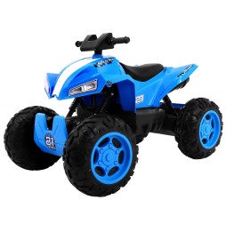 Blue Battery Quad for Kids with 4x4 Drive