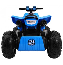 Quad electric sport run copii albastru 4x4