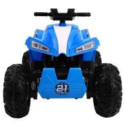 Quad electric sport run copii albastru 4x4