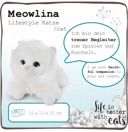 Nici Przytulanka Leżący Kot Meowlina 35 cm