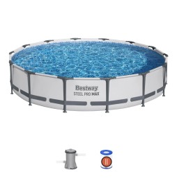 Basen stelażowy Steel Pro MAX 427x84 14FT BESTWAY 3w1