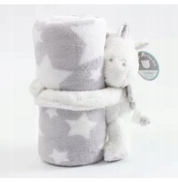 Unicorn Blanket and Plush Toy 2 in 1