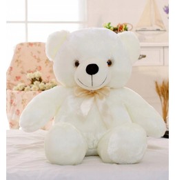 Glowing Plush Bear 50cm White