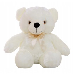 Glowing Plush Bear 50cm White