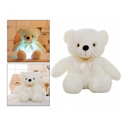 Glowing Plush Bear 50cm White