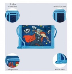 Avengers Wallet for Kids with Velcro Closure