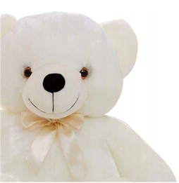 Glowing Plush Bear 50cm White