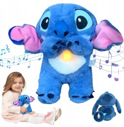 Jucărie plus Stitch cu muzică și LED 28 cm