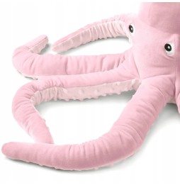 Miś Gustaw ośmiornica EVA różowa 30cm