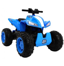 Quad electric sport run copii albastru 4x4