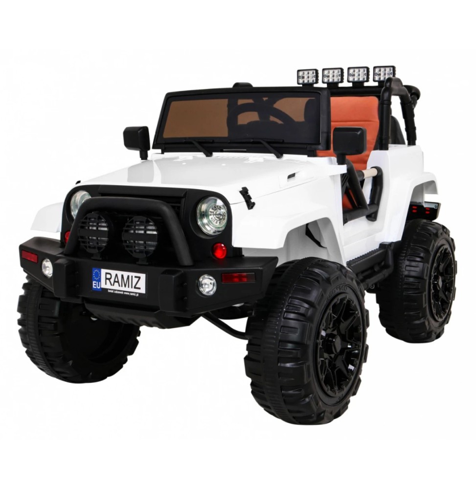 Mașină electrică pentru copii - jeep alb