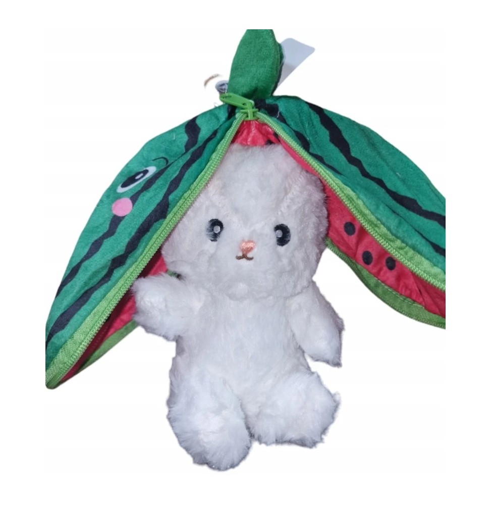 Arbuzowy królik maskotka 25cm