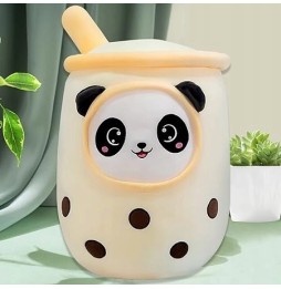 Panda plusată Bubble Tea de 23 cm